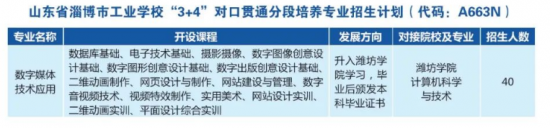 山东省淄博市工业学校2024年“3+4”本科班有哪些专业（招生条件、录取办法）