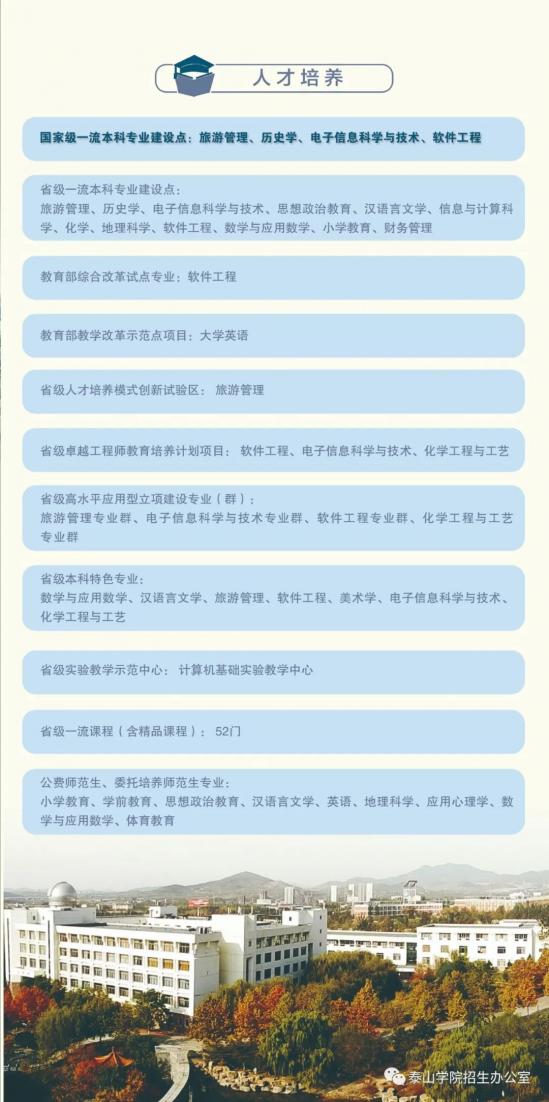 2024年泰山学院招生宣传册来了~ 
