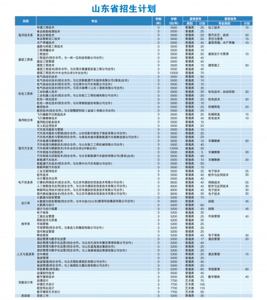 日照职业技术学院2024年最新招生计划（招生条件）