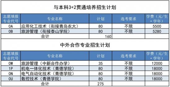 青岛职业技术学院2024年最新招生计划