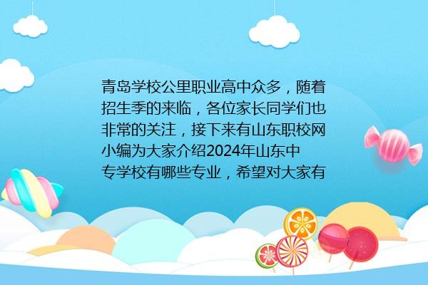 2024年山东中专学校有哪些专业